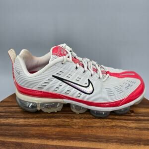 Nike Air Vapormax 360 Shoes Men's 9 Gray Red Athletic Low Top Running Sneakers